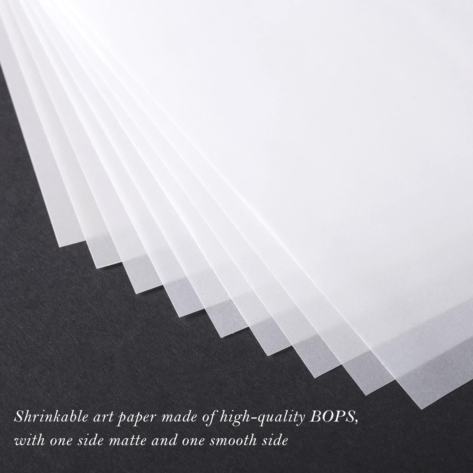 Kit de Feuilles de Plastique Rétractable, Kit d'Art Rétractable 165 Pcs pour Enfants pour Ornements DIY pour -Artisanat