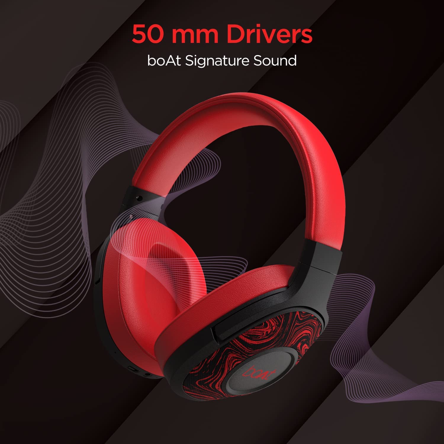 boAt Rockerz 558 Bluetooth Wireless Over Ear Headphones with Mic Upto 20 Hours Playback, 50MM Drivers, Soft Padded Ear Cushions and Physical Noise Isolation (Red) Review – Your Next Audio Upgrade? Review India 2025