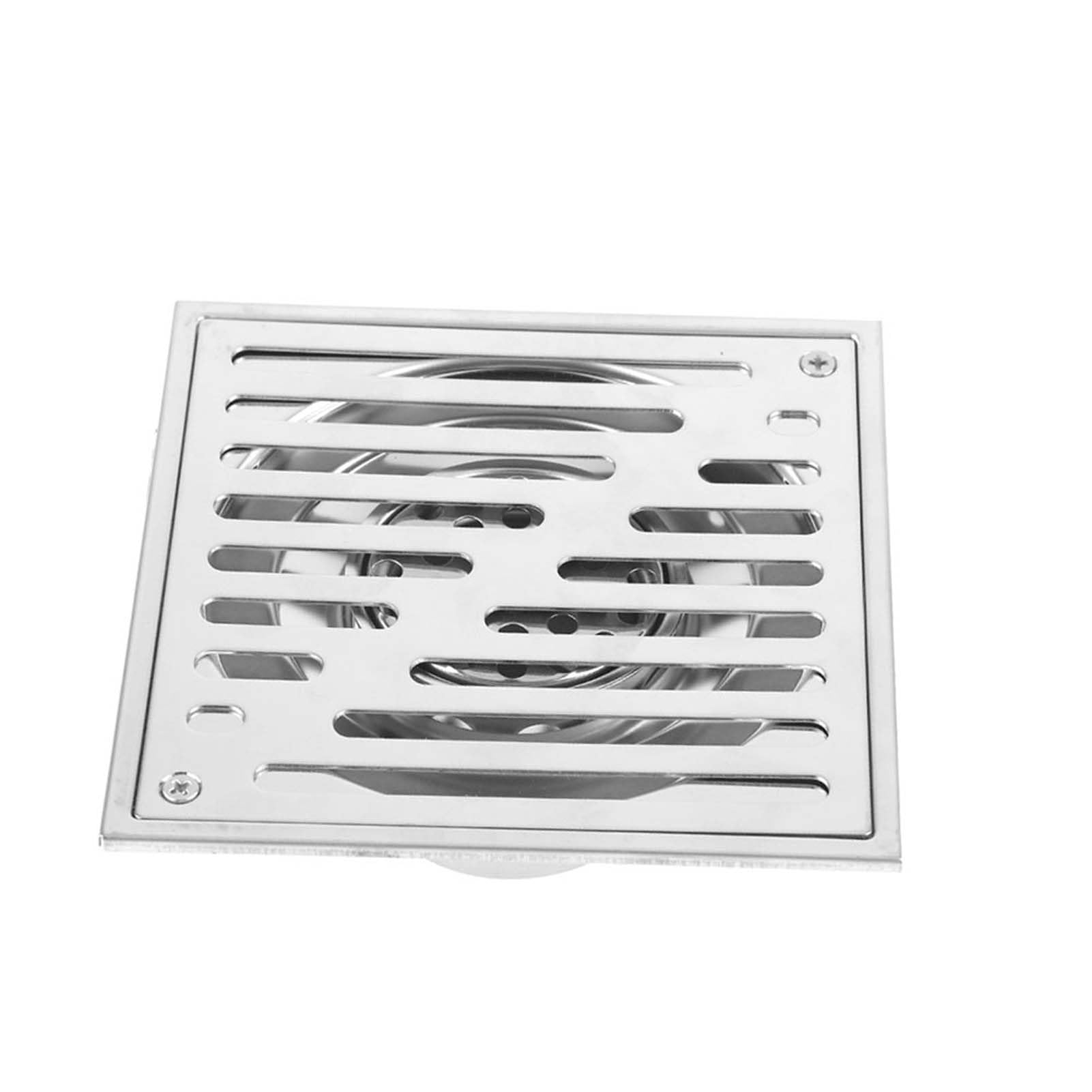 Scarico A Pavimento Quadrato In Acciaio Inox 304 Antiodore – Calibro Grande 150x150 Mm Per Doccia E Bagno - 3