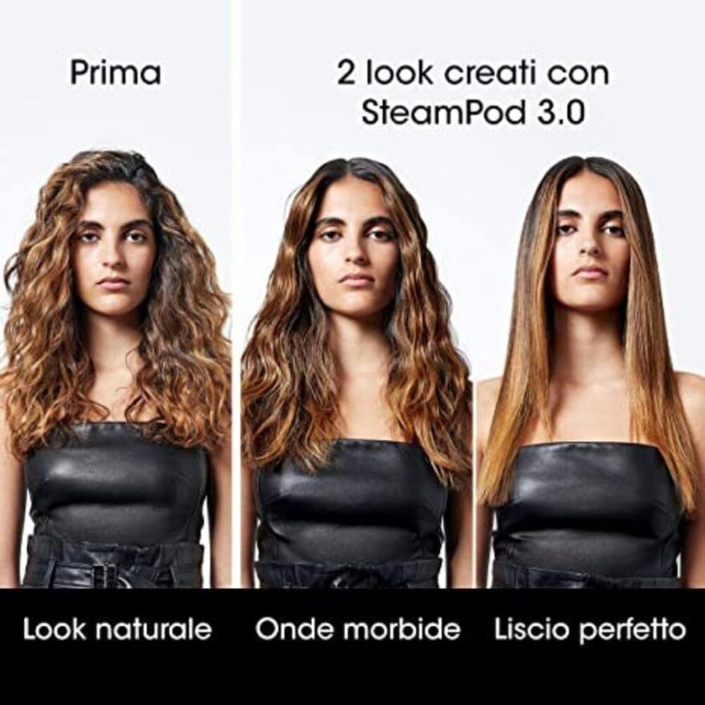 L’Oréal Professionnel Paris | SteamPod 3.0, Piastra per Capelli Professionale, Con Tecnologia a Vapore, Per Styling Liscio e Onde Morbide