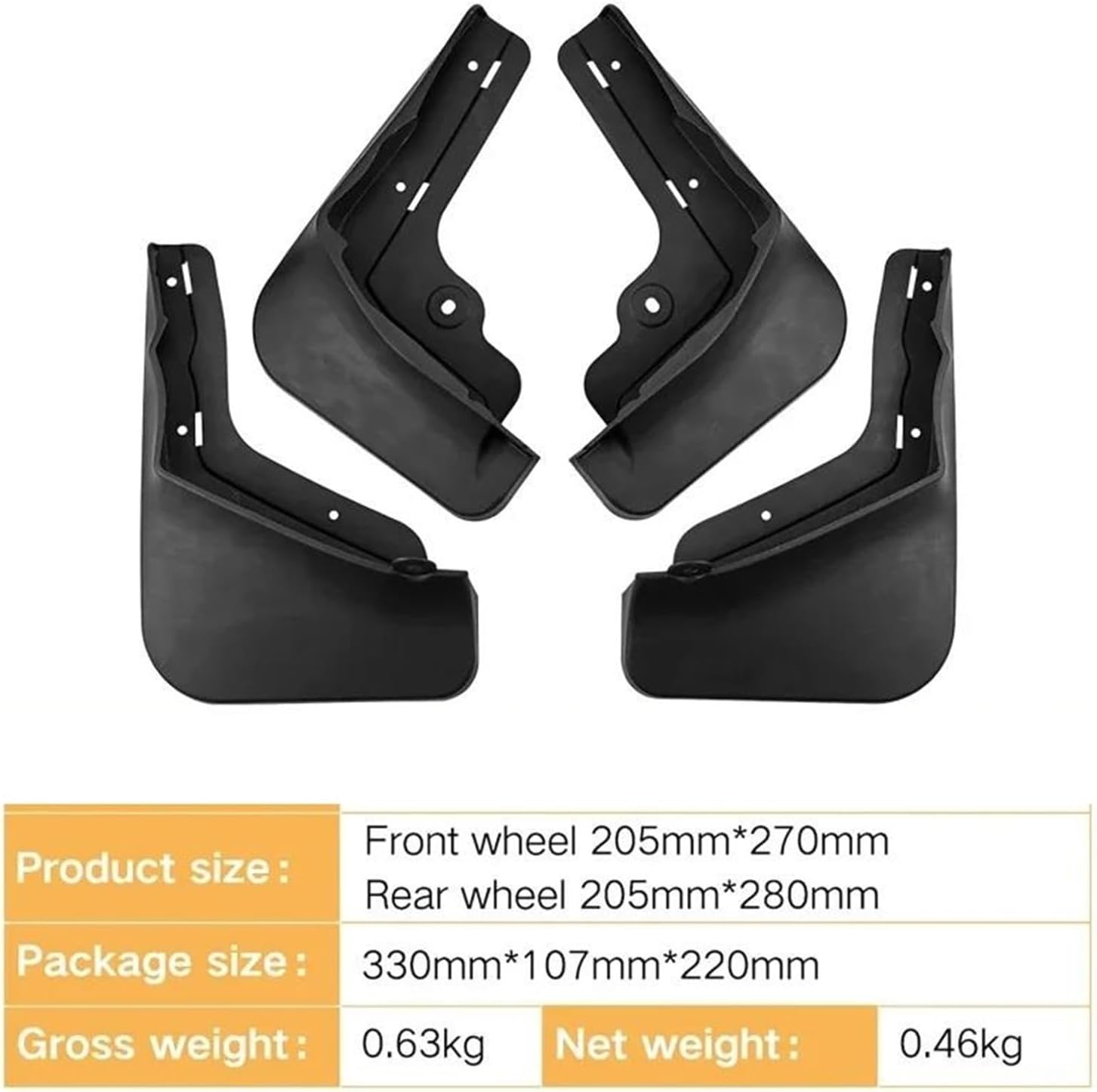 Car Mudguard Mud Flaps for BYD for Sea for Lion 07 2024+ Car Mudguards Mud Front Rear Wheel Splash Cover