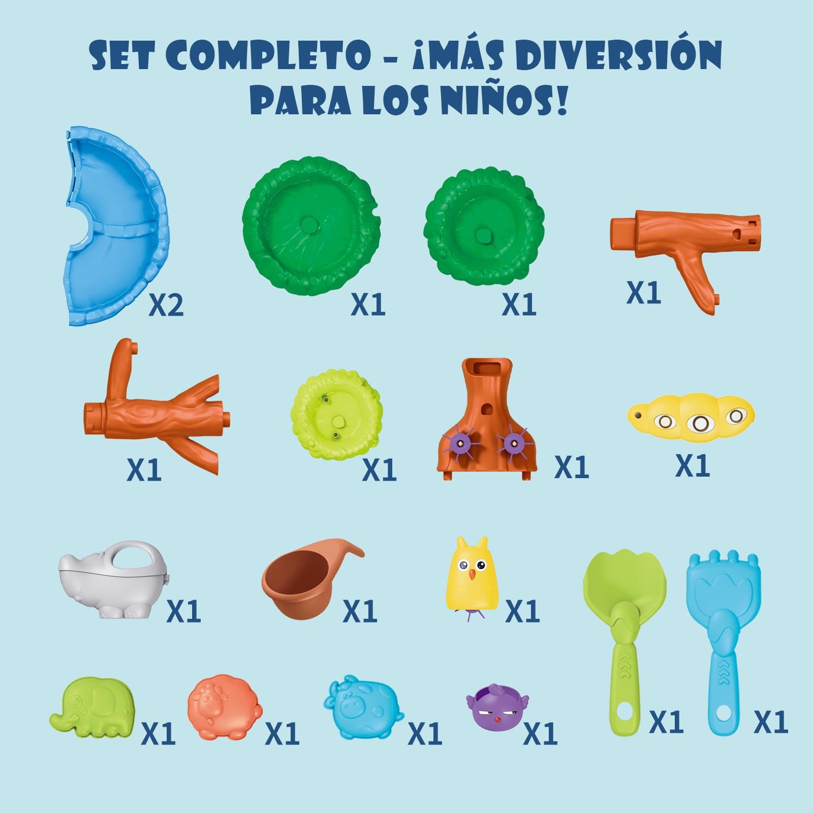 Mesa Arena y Agua Diseño de Árbol de 4 Niveles, Mesa de Agua para Niños, Water Table, Juegos de Agua para Exterior, Juguetes Playa, Regalo Niño 3-8 Años
