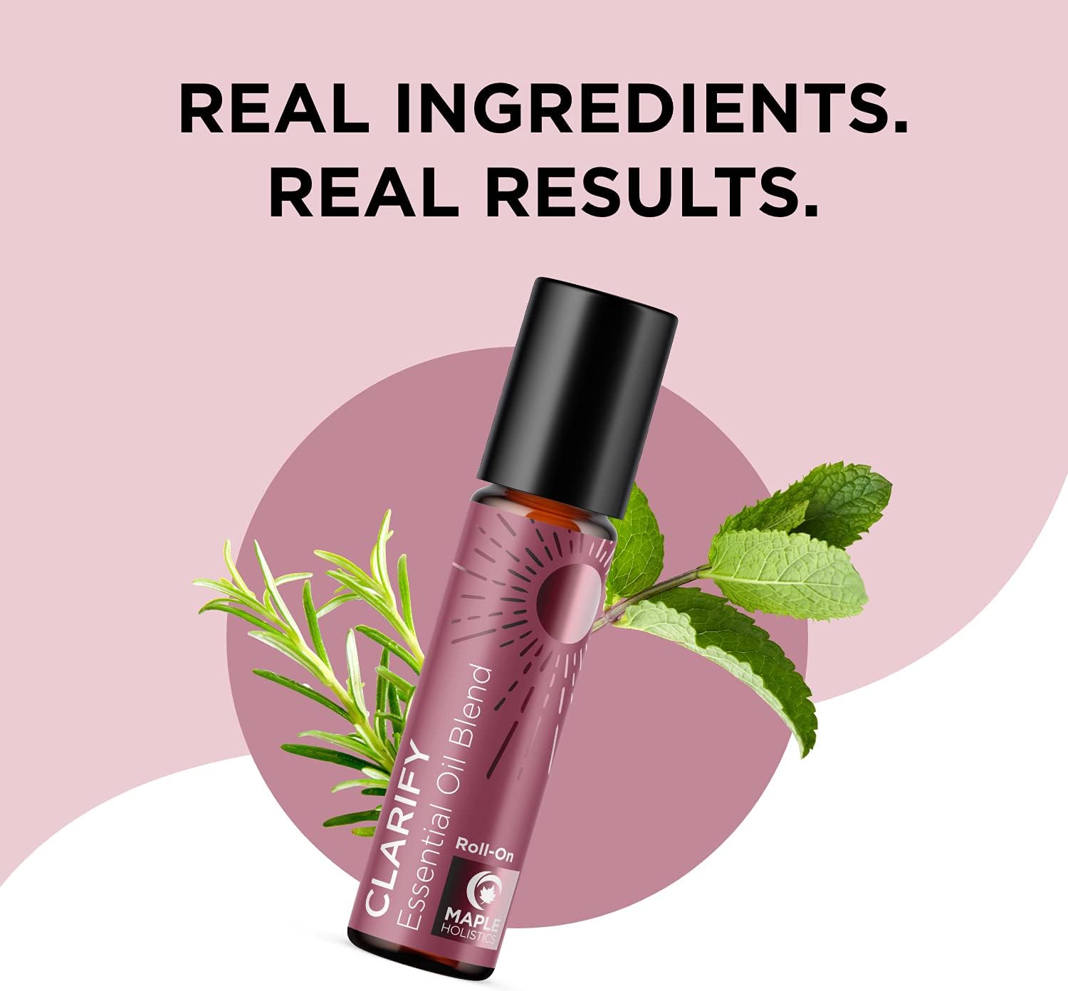 Headache Essential Oil Roll On - Clarify Essential Oil Blend Headache Roll On with Aromatherapy Oils - Peppermint Rosemary and Lavender Roll On Essential Oils for Skin Use Relaxation and Self Care