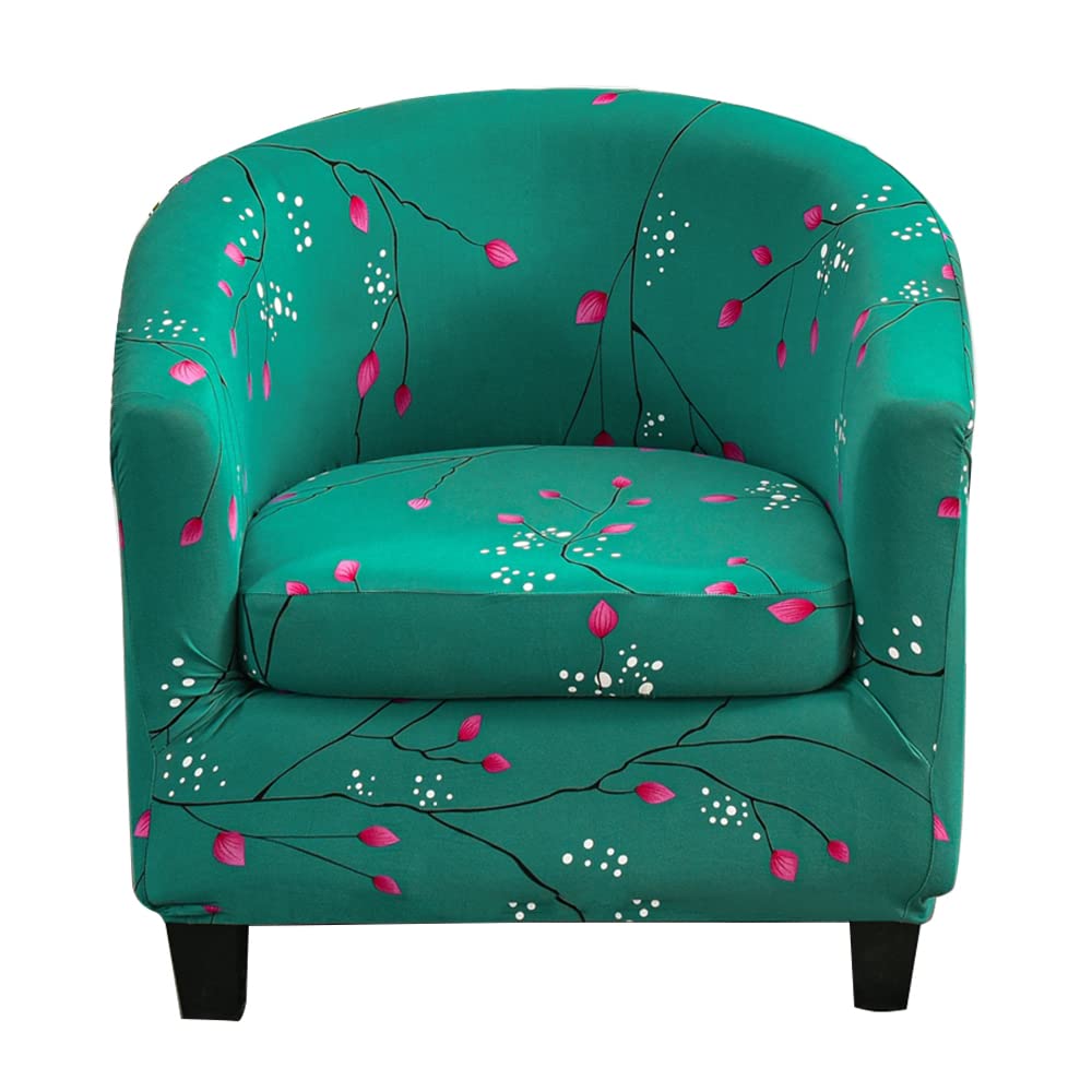Meigeh Tub chair slipcover 2 piece tub chair cover Tub Chair Slipcover with Cushion Cover for Tullsta, Cardamom Age - Green