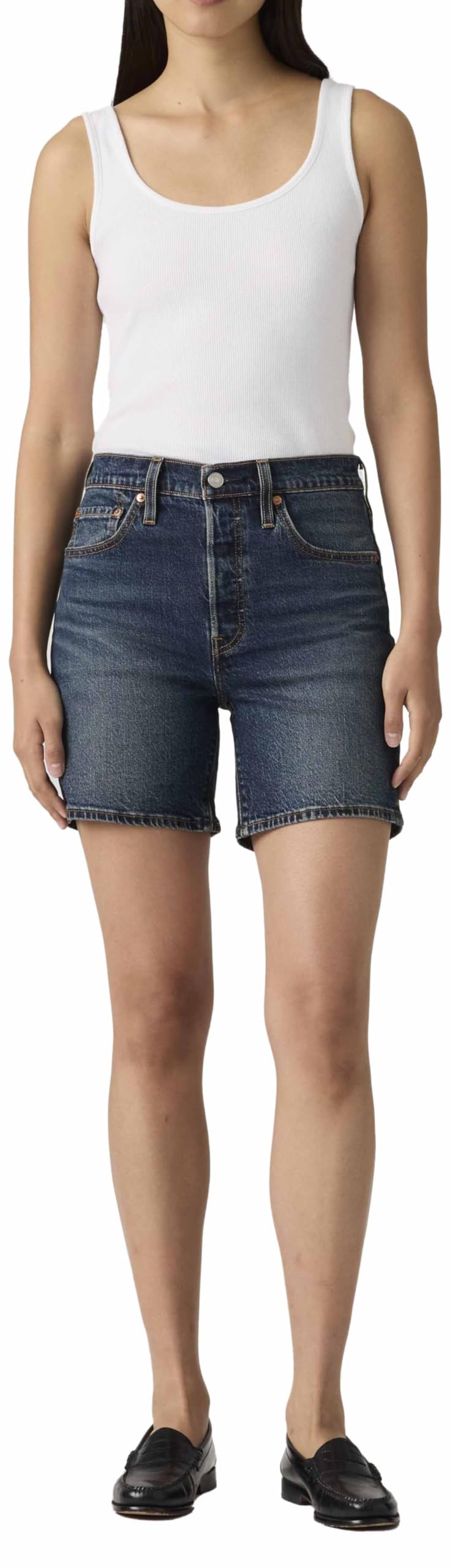 Levi's Damen Shorts 501 Mid Thigh Short Lw