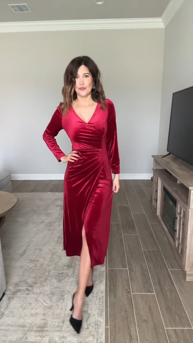 amazon velvet maxi dress Watch Gardenwed Womens Long Sleeve on Live One More Night Velvet x-sibling-handle:moondance-v-maxi-dress-sage Midnight Velvet Maxi Dress Width:N