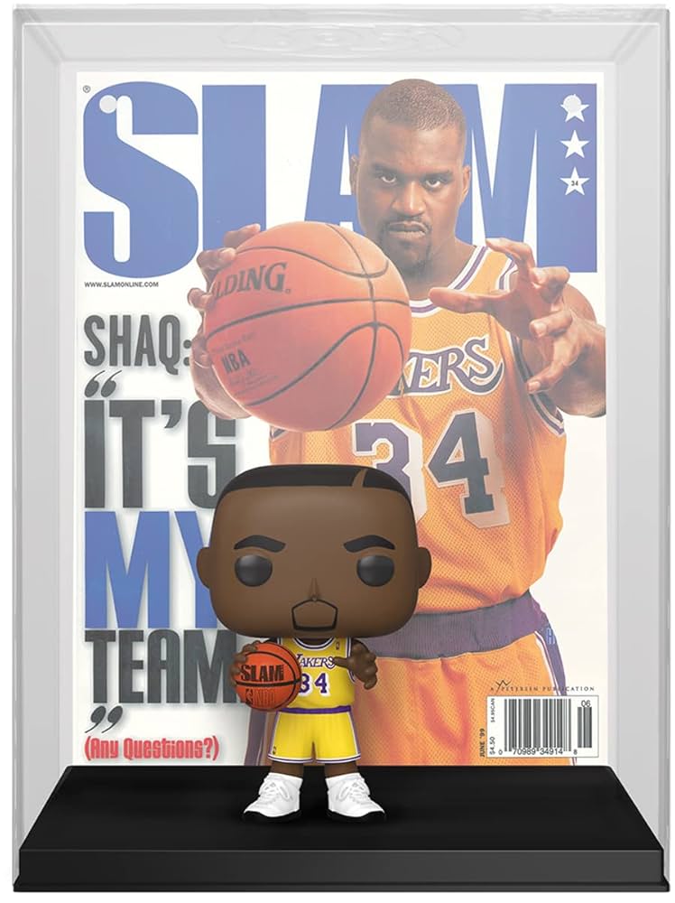 Funko 'Shaquille O'Neal'  シャック　フィギュア Amazon.com: Funko Pop! NBA Cover: SLAM - Shaquille O'Neal