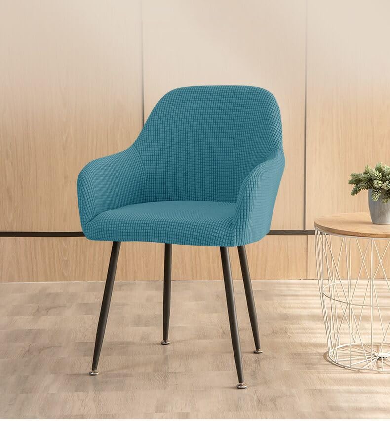 GLGHMH Confezione da 4 coprisedia da pranzo di alta qualità, neri, elasticizzati, rimovibili e lavabili, per sala da pranzo, ristorante, hotel, banchetti e feste