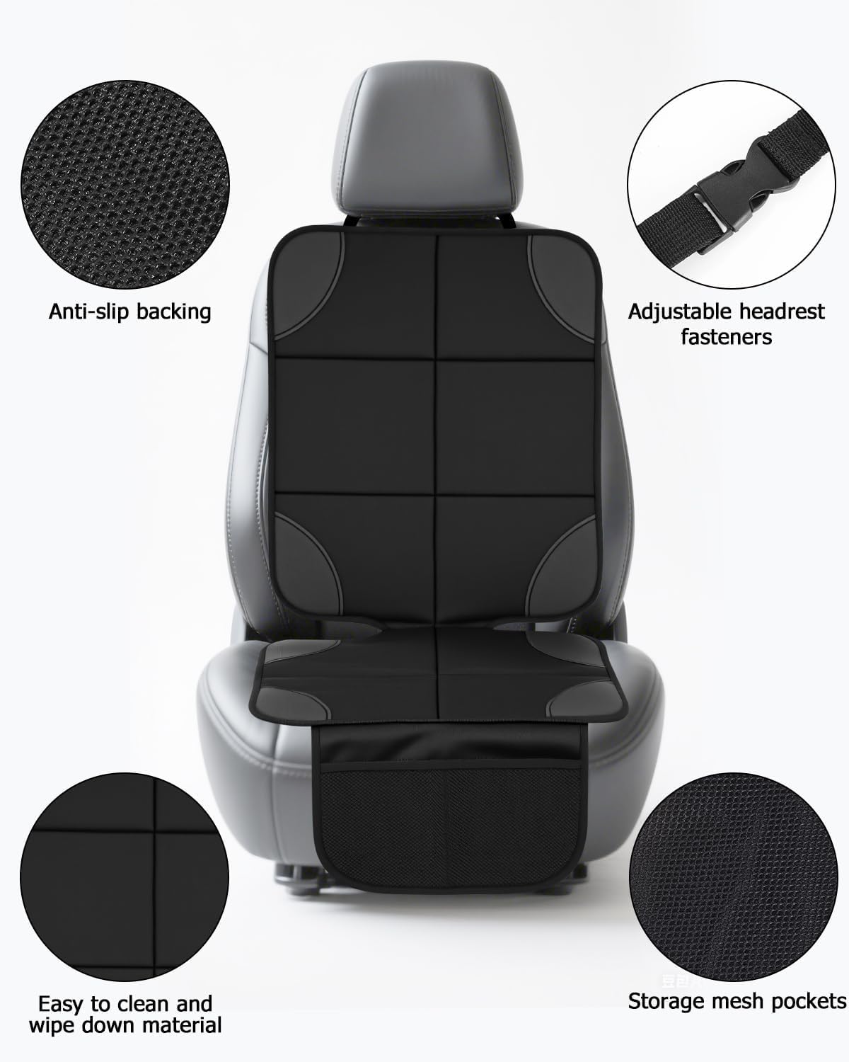 2 Pezzi Coprisedile Auto per SsangYong Musso Sports(P100)/Musso Pick-up