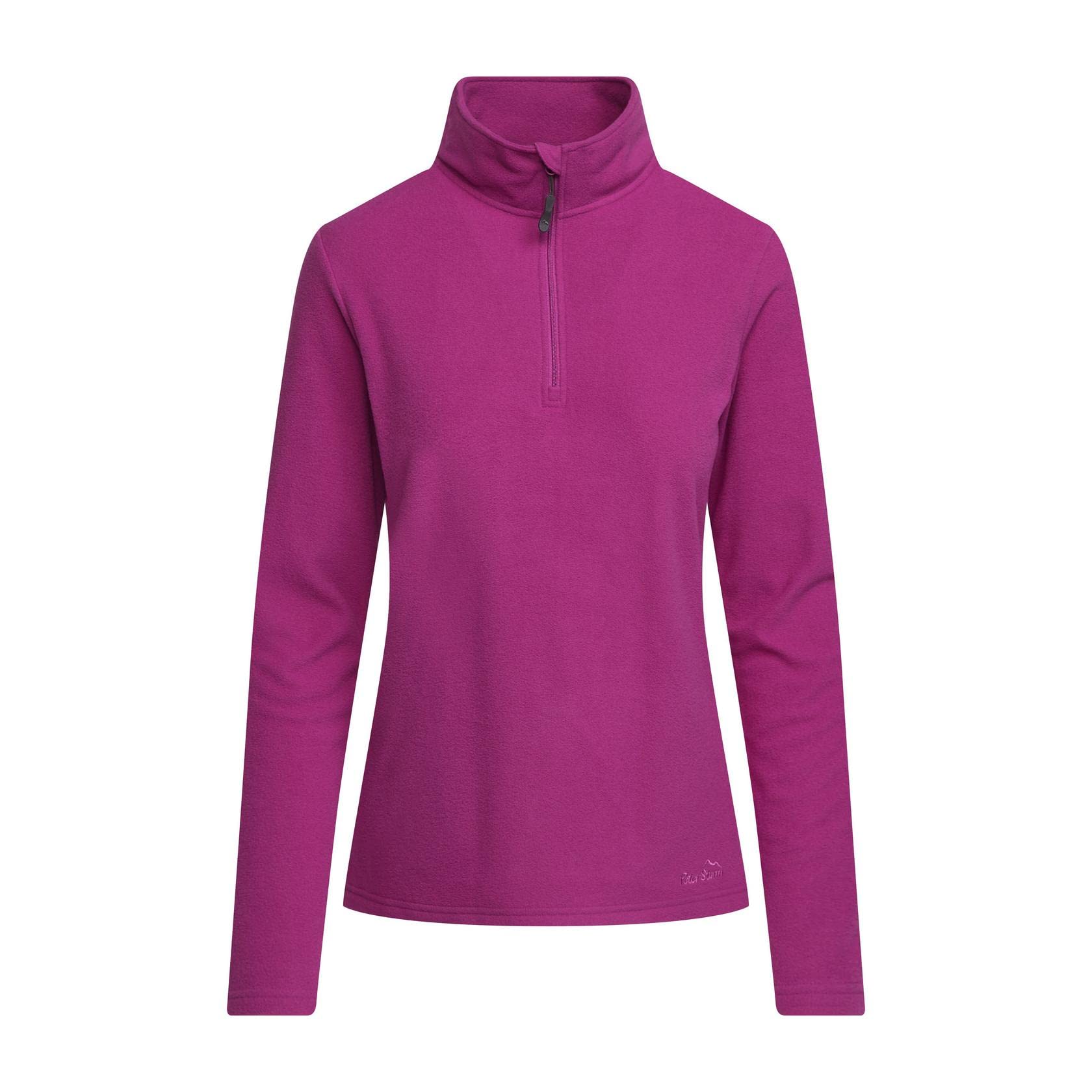 Peter Storm Women's Bracken Half Zip Fleece with Fitted Collar & Hem, Lightweight 60g Brushed Microfleece Midlayer Pullover (UK, Numeric, 14, Regular, Regular, Pink)