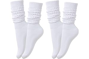 Slouchy Long High Tube Socks for Women, Cozy Fashionable Socks for Everyday Wear