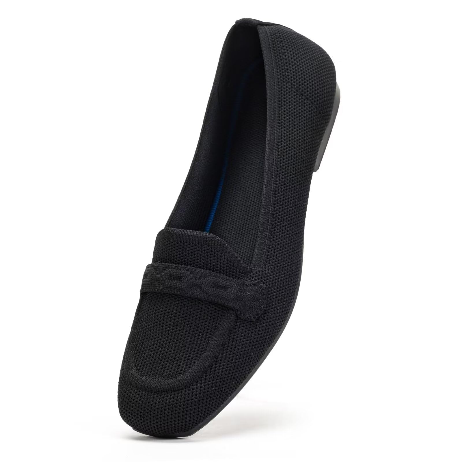 Frank Mully Damen-Loafer mit quadratischer Zehenpartie, Bequeme Büro- und Arbeitsschuhe, süße Penny-Loafer, zum Hineinschlüpfen, Gehen, Fahren