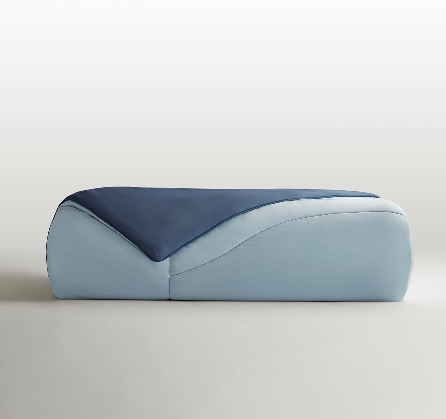 Harbor House Cooling Reversible Tencel Comforter Blanket – Full/Queen Size, Cool-Touch Nylon Blend, Moisture-Wicking & Breathable for Hot Sleepers, Blue/Navy, 90x94 Inches - Image 3