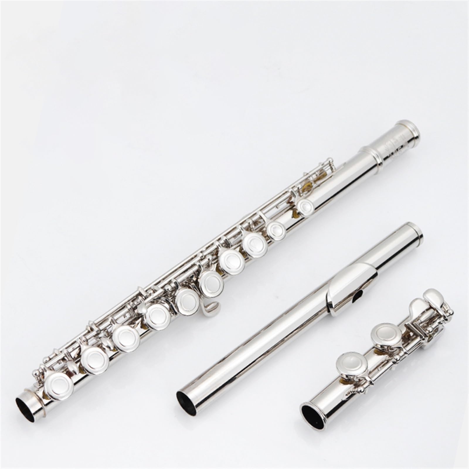 Flauta Para Principiantes, Juego Profesional, Llave C De Cobre Blanco Niquelado Y Plateado (Color : 100)