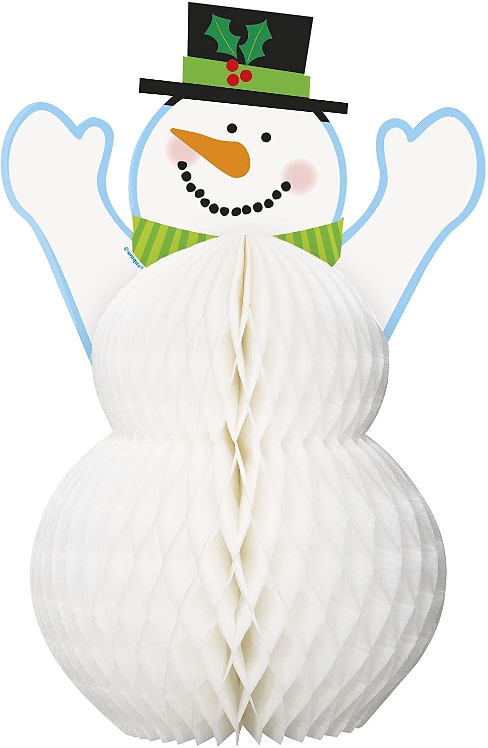 Happy Holidays Snowman Honeycomb Centerpiece (12