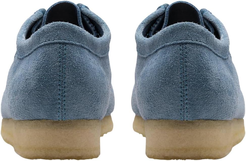 Men's Clarks Wallabee Low - French Blue Suede - Image 5