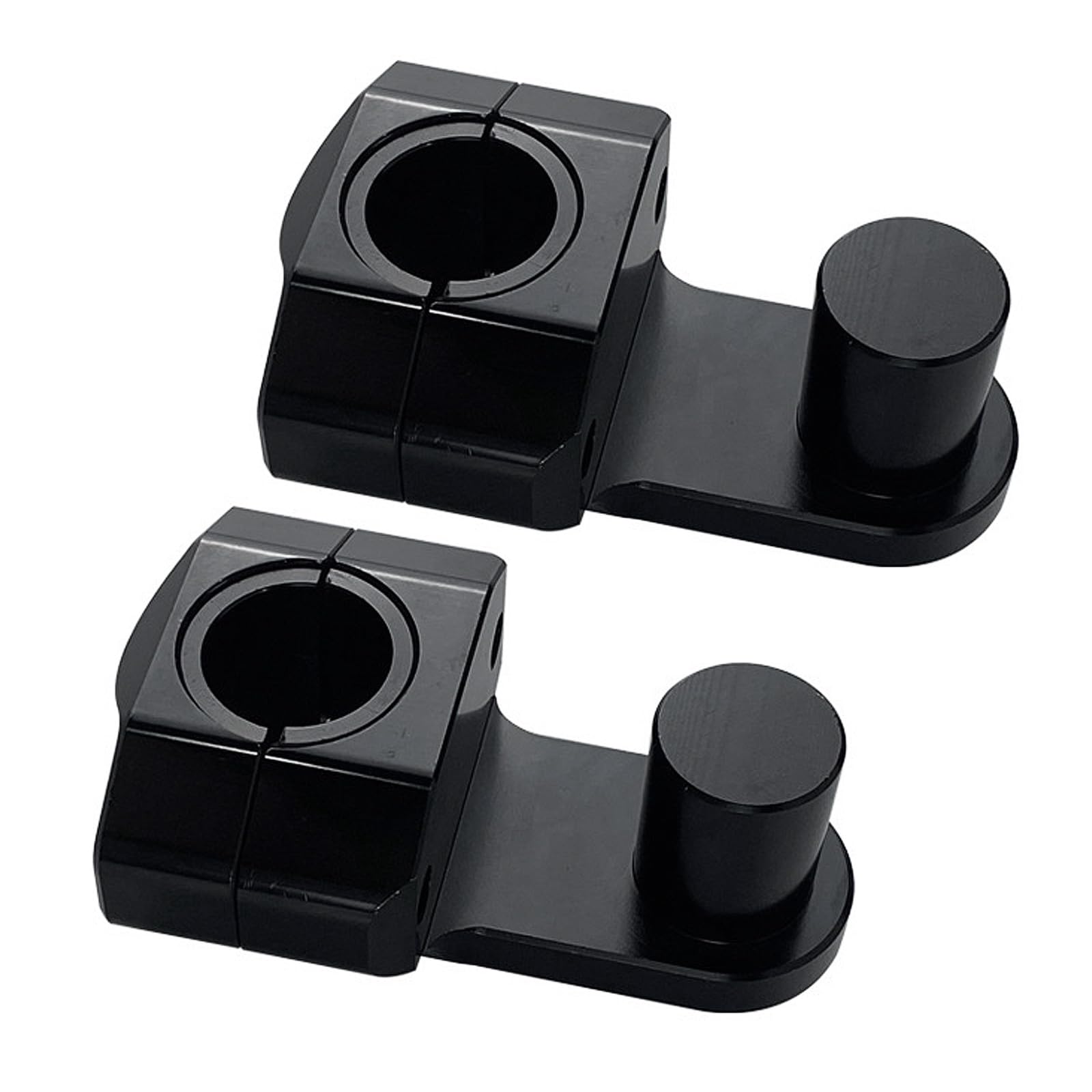 Aluminium-Klemmen, Motorrad-Lenkererhöhung für 22 mm und 25 mm Lenker, modifiziertes Zubehör, Motorrad-Lenkererhöhungs-Set