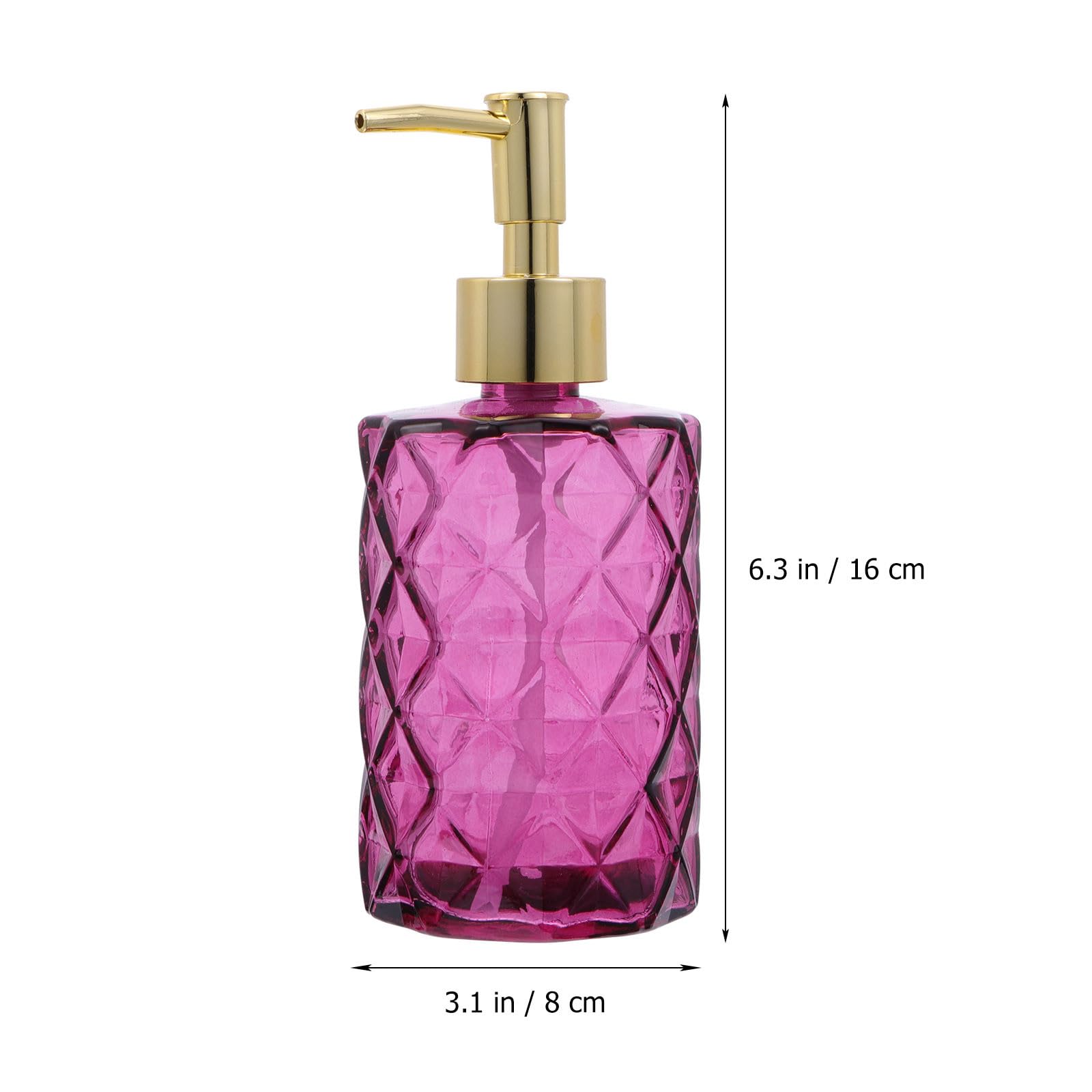 Healeved 3 Stück Glas Pumpflaschen für Shampoo und Duschgel Wiederverwendbare Reise Spenderflaschen mit Pumpe für Bad und Unterwegs Farbig Pfauenblau Rosa Violett