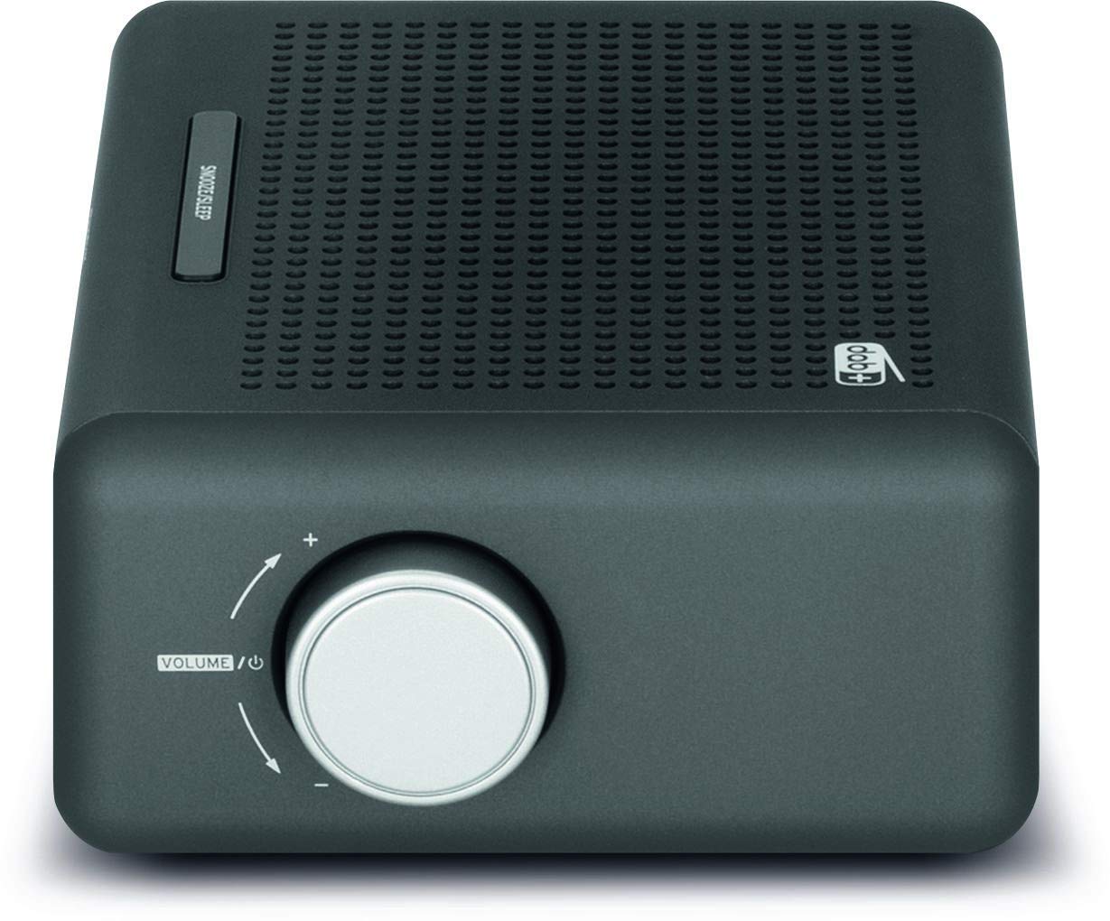 Nordmende Transita 115 – Digital-Radiowecker (DAB+/UKW Uhrenradio mit doppeltem Alarm, Sleep Timer, Snooze-Funktion, dimmbares OLED-Display mit Uhrzeit- und Infoanzeige, 3 Watt) anthrazit