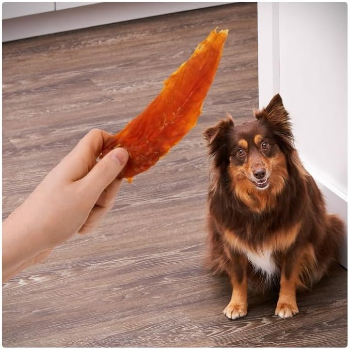 Golden~Rewards Chicken Jerky Dog Treats ~ 32 Oz Bag ~ Made with Wholesome Chicken Breast, Low Fat, Grain-Free, No Artificial Colors or Preservatives, Premium High-Protein Snack for Dogs ~ (1 Pack)