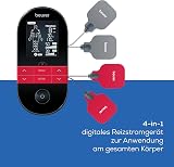 Beurer EM 59 Électrostimulateur musculaire TENS/EMS, 4-en-1 pour la thérapie de la douleur, la stimulation musculaire, le massage et avec fonction chaleur, avec 4 électrodes et batterie. - 3