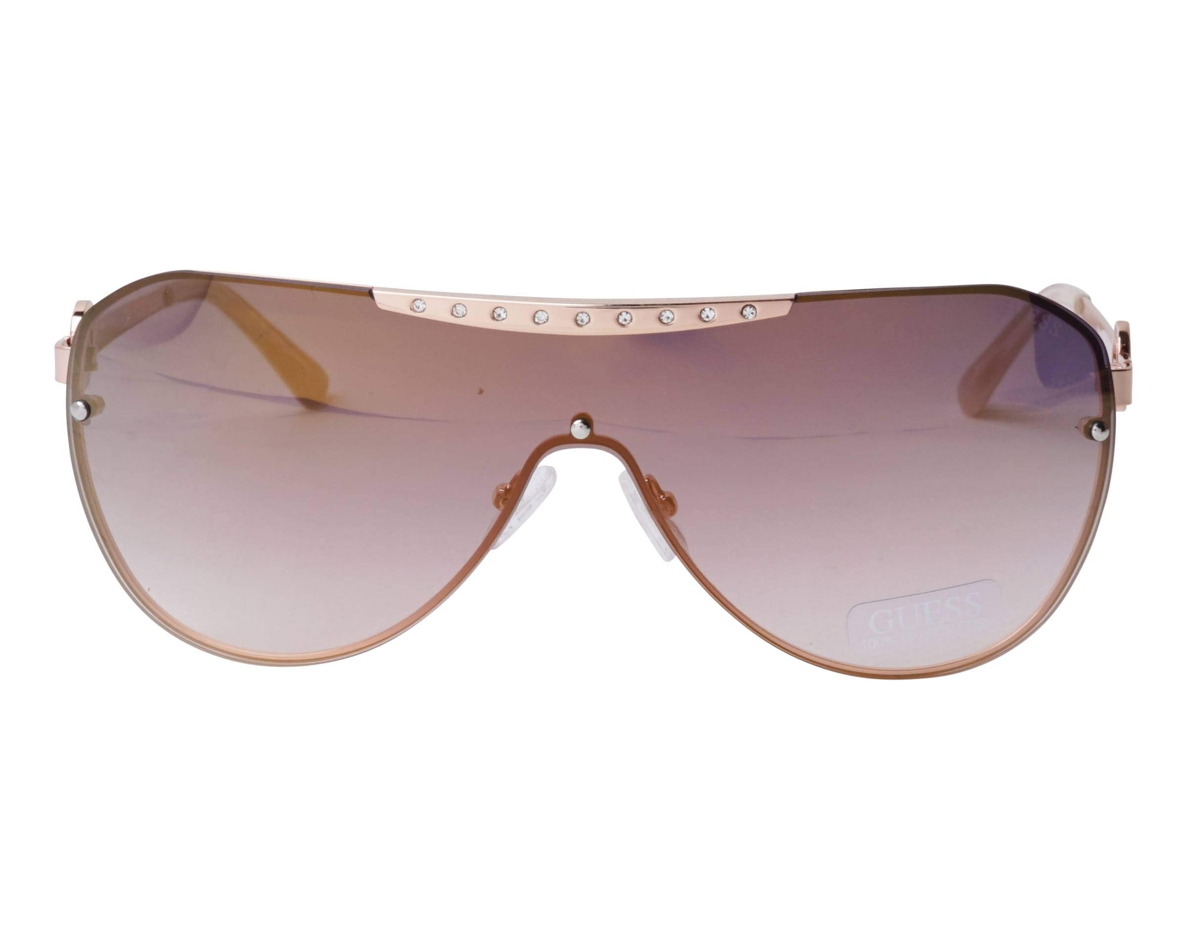 GUESS Factory Pave Shield Sunglasses