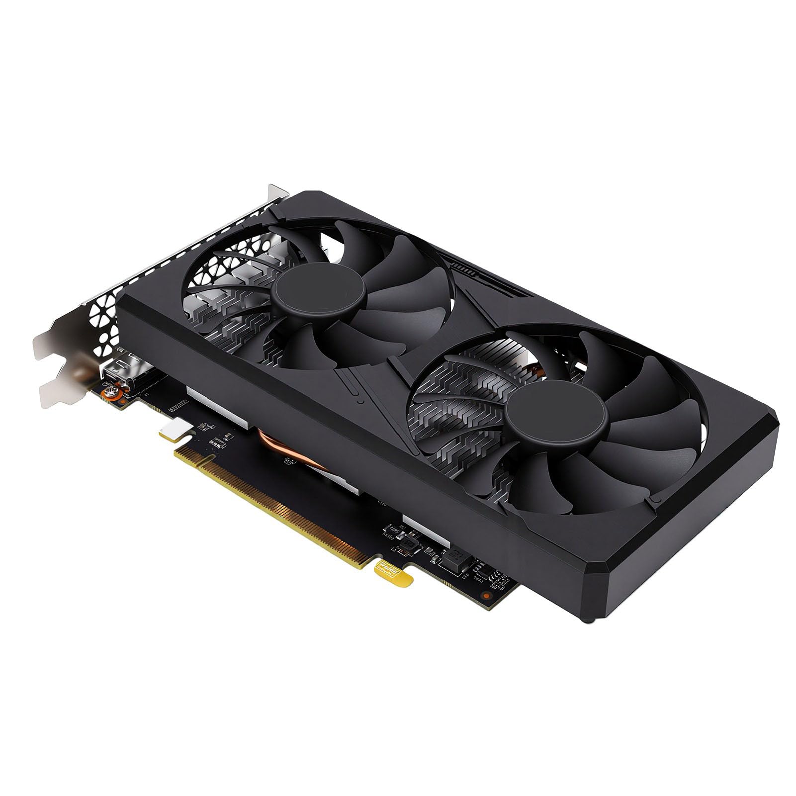Bewinner Karta Graficzna 6 GB GDDR5, 192-bitowa Karta Graficzna do Gier z Dwoma Wentylatorami, HDMI i 2 Portami DisplayPort PCI Express 3.0 X16
