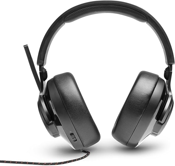 JBL Quantum 200 – Casque gaming filaire avec son Signature Quantum JBL – Micro avec réduction de bruit ambiant – Compatible avec plusieurs plateformes – Couleur : Noir - 2