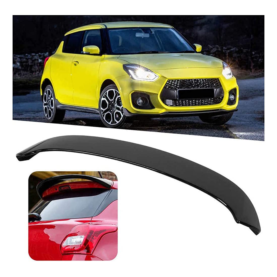 Buy ZXCNB Abs Car Rear Spoiler For Suzuki Swift Mk6 2018 2019 2020, Car
