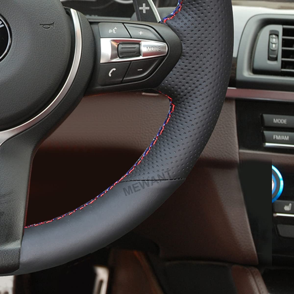 MEWANT Funda de Volante a Medida para Coser BMW M3