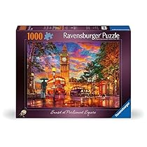 Ravensburger 12000184 – Piazza del Parlamento, Londra – puzzle 1000 pezzi – puzzle adulti e ragazzi da 14 anni, puzzle adulti citta Londra