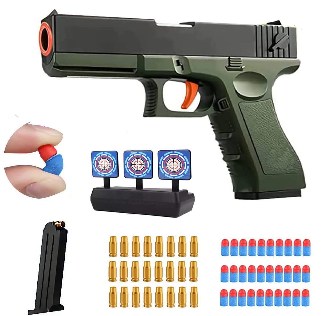 Buy Foam Bullet Blaster Toy Guns for Boys, Soft Bullet Toy Gun Pistol
