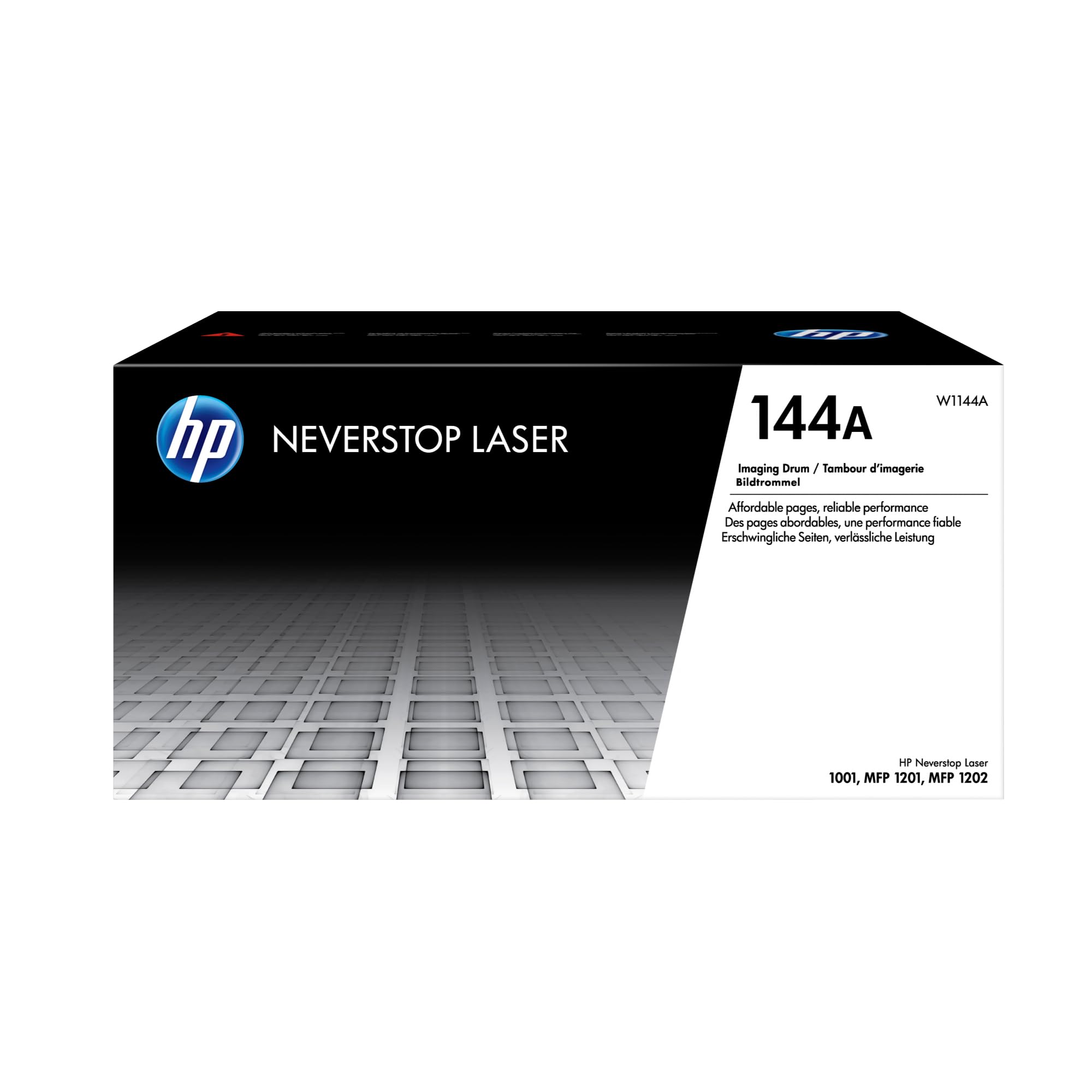 HP 144A W1144A, Negro, Tambor de Imágenes Original, de 20.000 páginas, para impresoras HP Neverstop Laser Serie 1000 y 2000