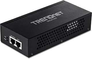 TRENDnet 2.5G PoE+ Injector, TPE-215GI, PoE (15.4W) or PoE+ (30W), Converts a non-PoE Port to a PoE+ 2.5G Port, 2.5GBASE-T Compliant, Integrated Power Supply, Network a PoE device up to 100m (328 ft.)