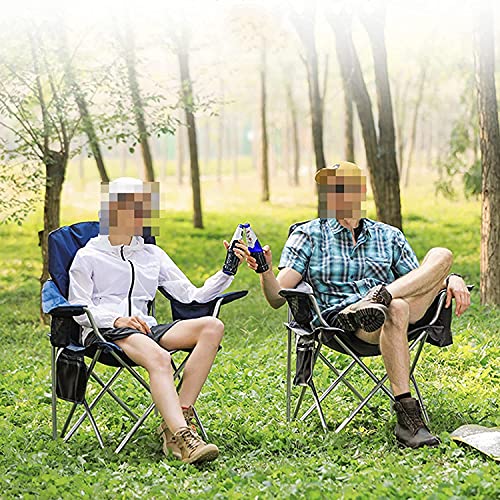 Chaise de camping pliante portable et légère avec porte-gobelet