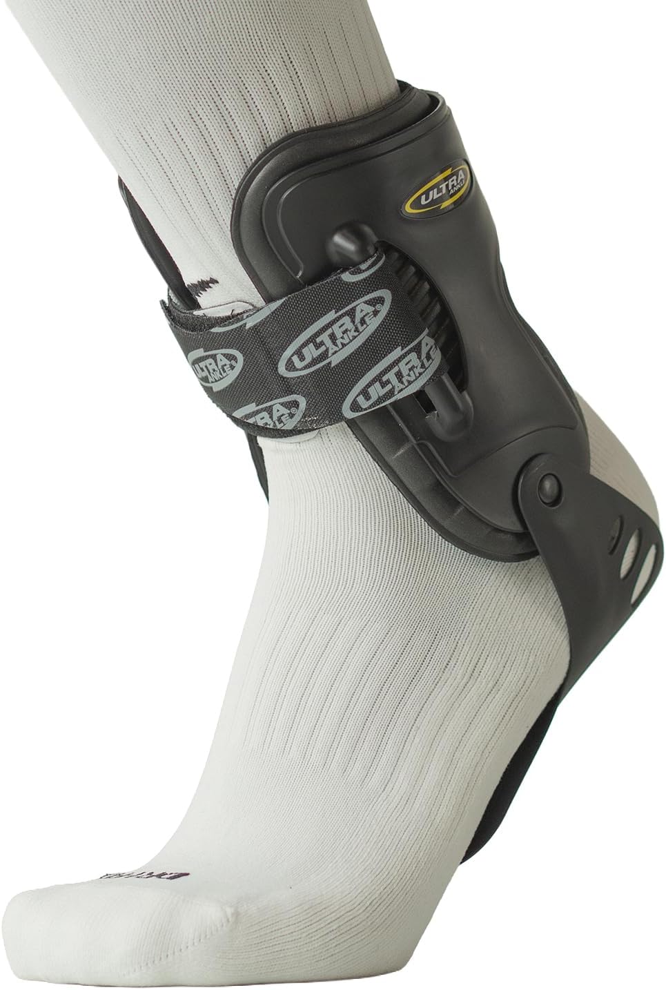 Ultra High-5 Ankle Support Brace – Everyday Stability Gear for Chronic Ankle Instability – Rigid Bilateral Shell, Boot-Ready Fit for Workers, Hikers, & Comfortable Support for Active Aging Adults - Large