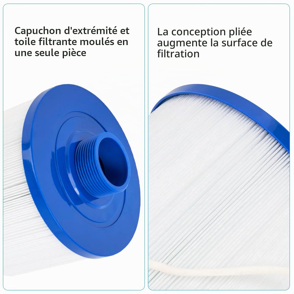 YanBan Lot de 2 filtres pour Spa compatibles avec Les Cartouches filtrantes Filbur FC-2402, Watkins 303279, 78460, PFF42TC-P4 et 5CH-37 Filtre pour Piscine et Spa, Dimensions : 24,1 cm x 13,7 cm