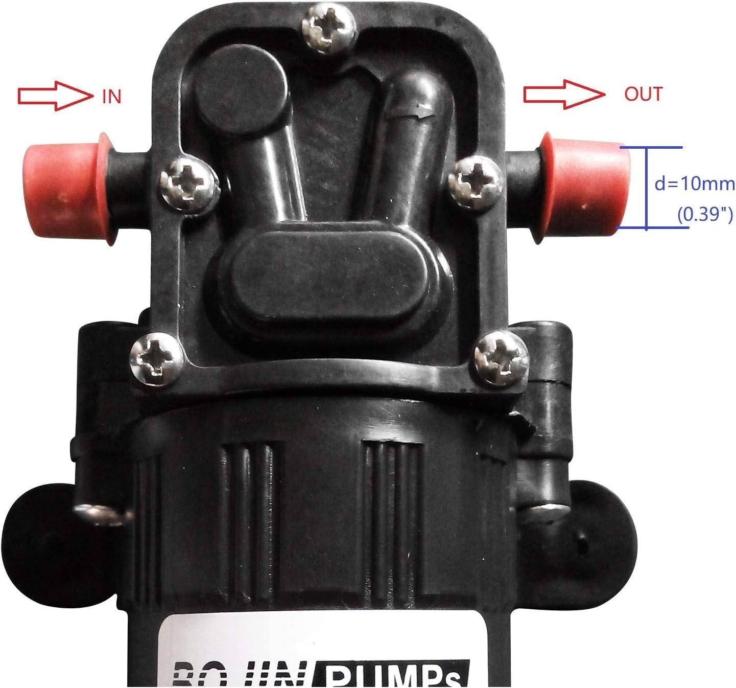 CYBERNOVA DC12V 73 PSI 3.5L/m Pompe à eau douce à diaphragme Pompe auto-amorçante de pulvérisateur pour ferme/jardin/irrigation par pulvérisation/nettoyage de véhicules