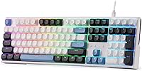 Vista 15 de Redragon K745 PRO Teclado de Juegos Inalámbrico con Sello RGB, Teclado Mecánico de 108 Teclas con 4 Teclas Extra, Enchufe LED Orientado al Sur