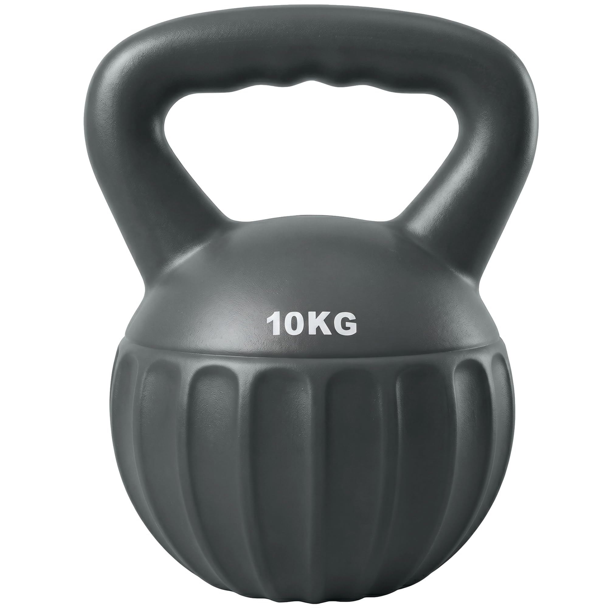 SPORTNOW Kettlebell, 10 kg, impugnatura antiscivolo, palestra, Grigio