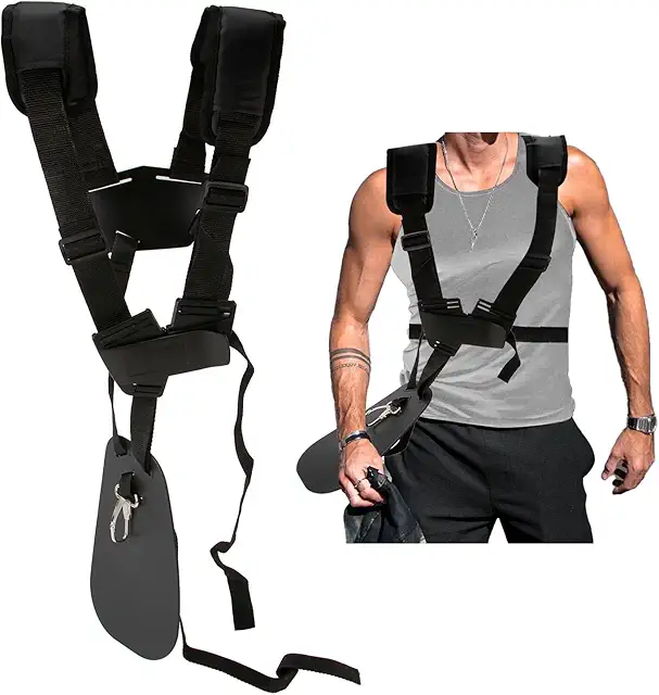 Adjustable Double Shoulder Strap for Brush Cutters and Trimmers - Harnas Bosmaaier