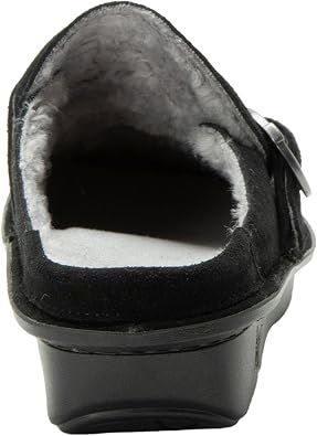 Alegria Women's Brigid Leather Moc Toe Open Back Clog with Heel Cup