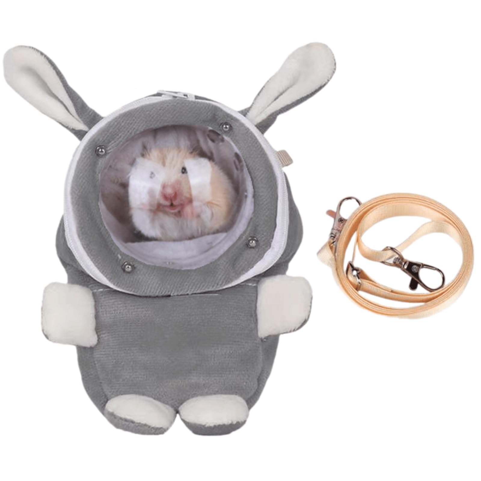 Sugar Glider Bonding Pouch Bonding Pouch Carry for Rat Syrian Hamster Hedgehog Small Pocket Pets, Gerbil Travel Bag Cute Bunny-Shaped Outing Bag with