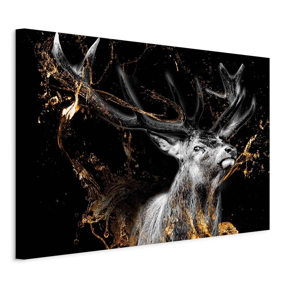murando - Leinwandbild Tier Natur Schwarz, 120x80 cm, 1-teilig, Wohnzimmer | Hochwertige Leinwand, sofort aufhängbar, ideal fürs Wohn- oder Schlafzimmer, wasserfest und lichtecht, langlebig, stilvoll