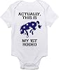Equestrian Creations My First Rodeo Baby Horse Bodysuit, Short Sleeve, Infant Boys