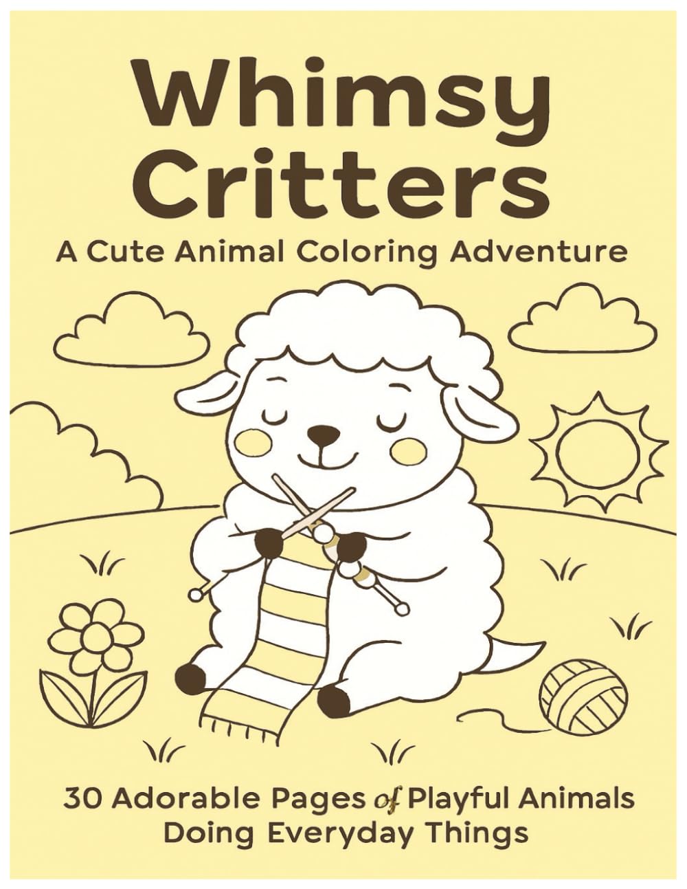 Whimsy Critters: A Cute Animal Coloring Adventure