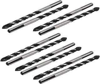 New Lon0167 6mm Tip Featured 100mm Length 5mm reliable efficacy drill hole Triangle Head Tile Twist Drill Bit 10pcs(id:38c 15 b5 93b)