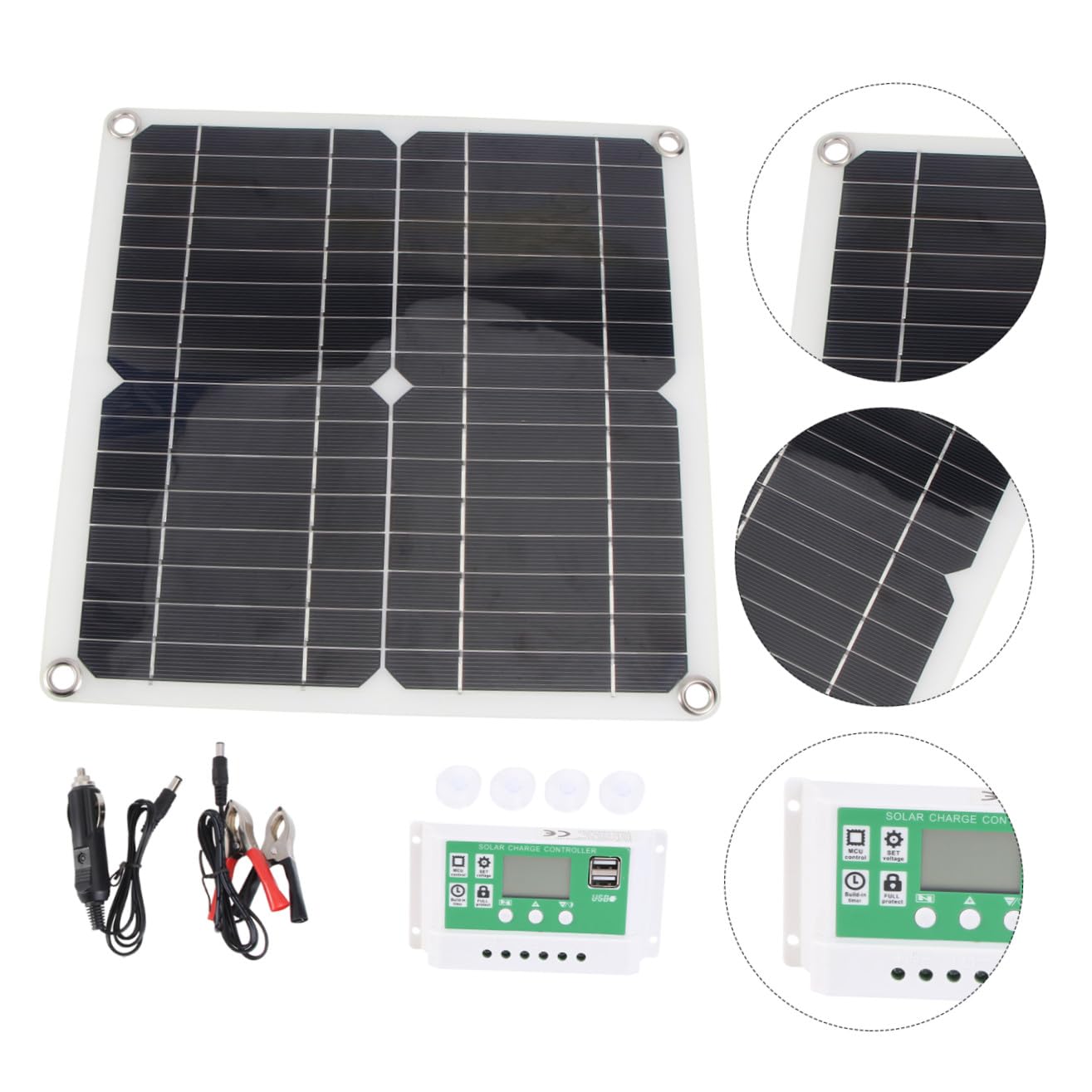 Caricatore Solare Portatile da 40w 18v, Pannello Fotovoltaico Monocristallino Flessibile Ricarica USB per Viaggio e Arrampicata