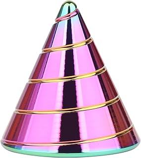 Desk Toys Spinning Top, Conicalness Detail Kinetic Desk Toys, Spinning Tops for Kids, Fidget Toys Adults, Physics Toys Novelty Amusements (Rainbow-A)