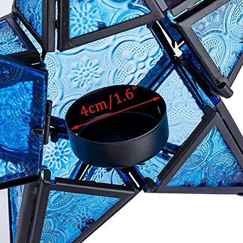 Farol decorativo morado Romadedi para iluminar ventanas y crear ambientes acogedores 7